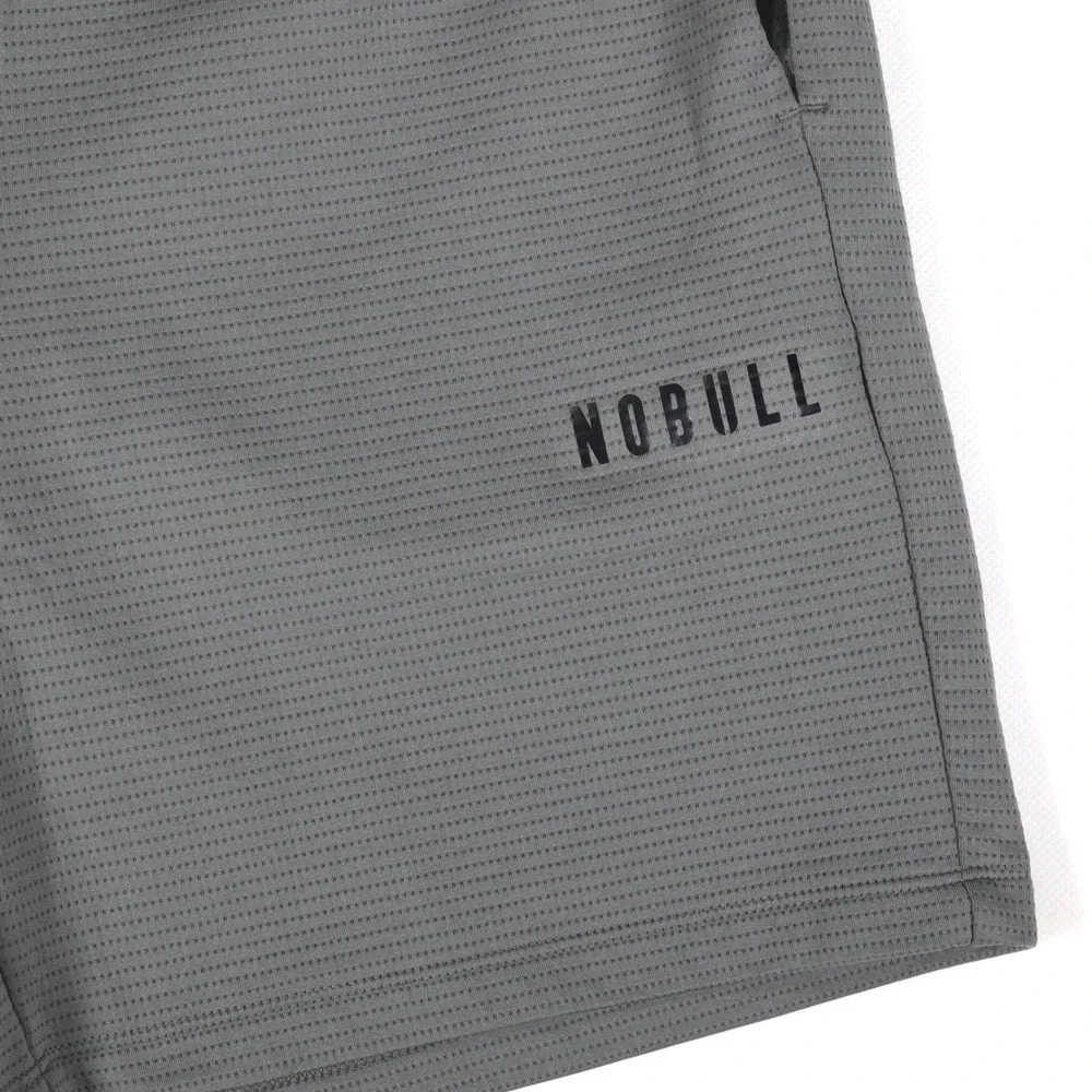 NOBULL Mesh Training Shorts Mens Medium Grey 7
